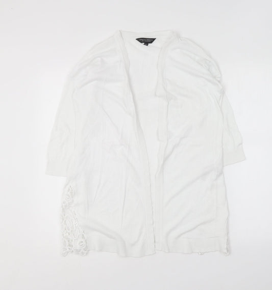Womens UK Size 10 Dorothy Perkins White Cardigan Jumper