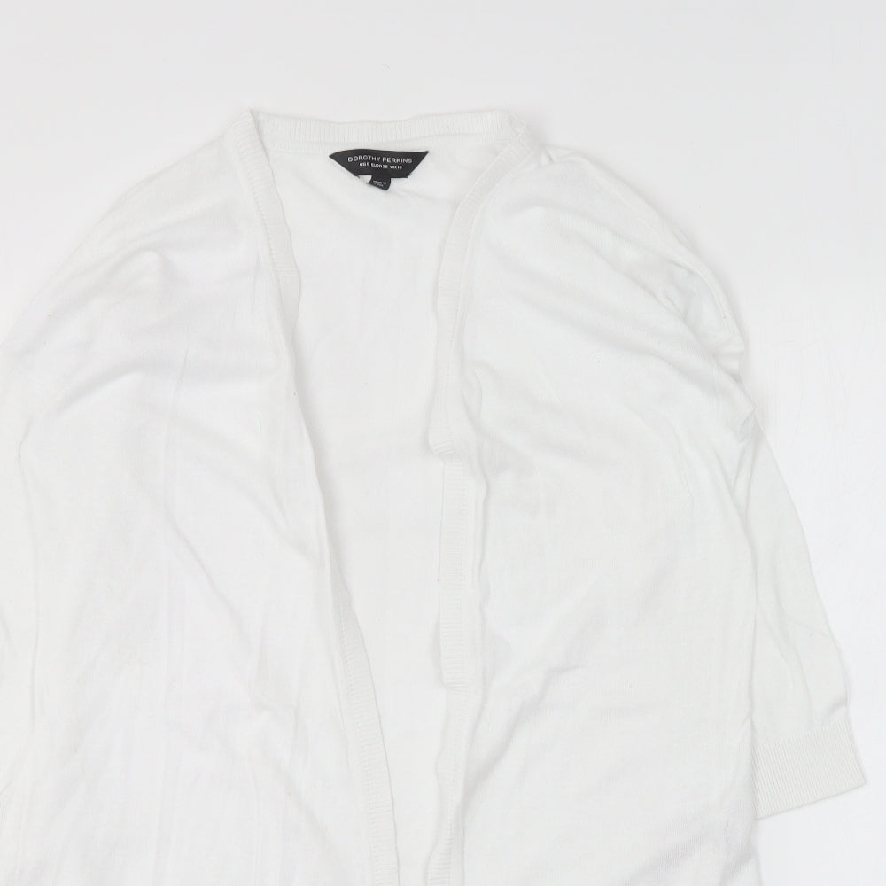 Womens UK Size 10 Dorothy Perkins White Cardigan Jumper