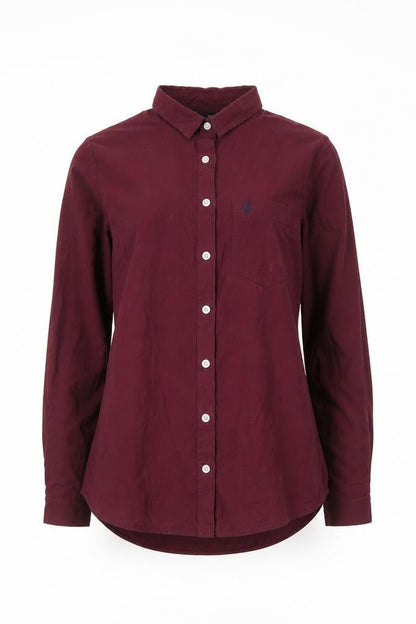 Womens UK Size 8 NEXT Purple Basic Button-Up