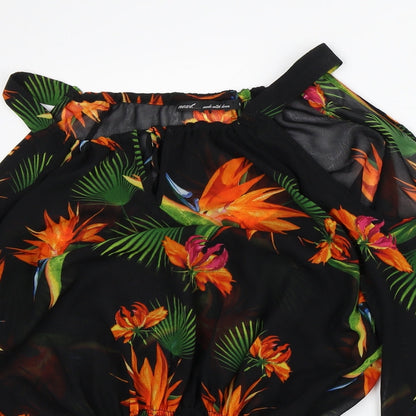Womens UK Size 8 NEXT Black Tunic Blouse