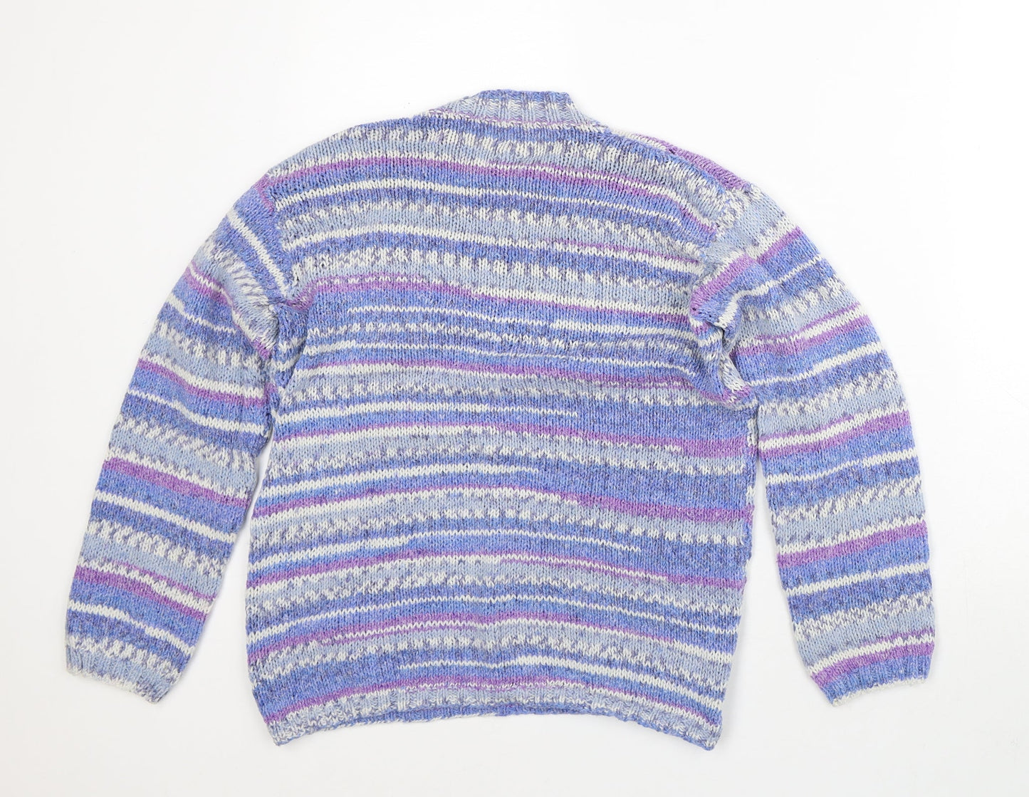Womens UK Size M Preworn Purple Pullover Jumper