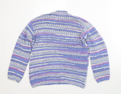 Womens UK Size M Preworn Purple Pullover Jumper