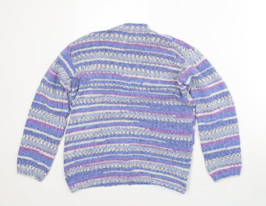 Womens UK Size M Preworn Purple Pullover Jumper