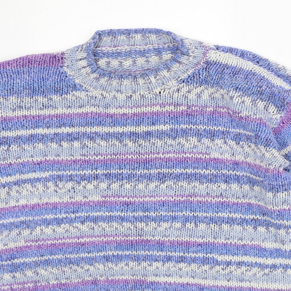 Womens UK Size M Preworn Purple Pullover Jumper