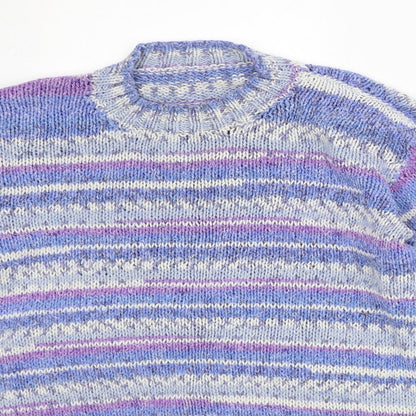 Womens UK Size M Preworn Purple Pullover Jumper