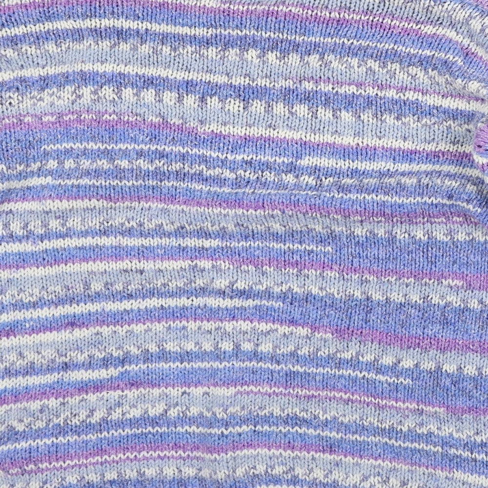 Womens UK Size M Preworn Purple Pullover Jumper
