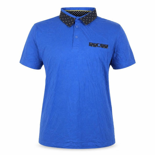Womens UK Size L Easy Blue Basic Polo