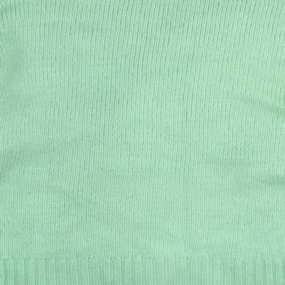 George Womens Green Round Neck Acrylic Pullover Jumper Size L