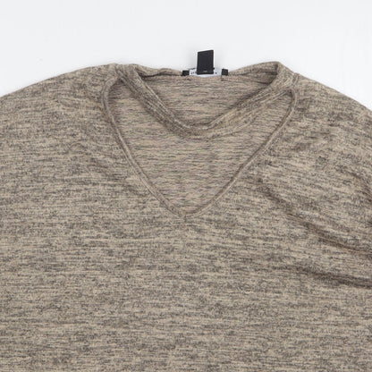 Womens UK Size L New Look Beige Pullover Jumper