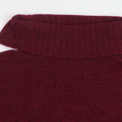 Atmosphere Womens Purple Roll Neck Acrylic Pullover Jumper Size S