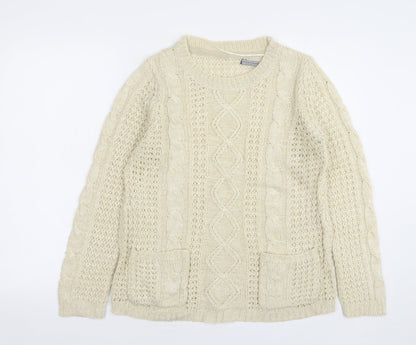Womens UK Size 14 Atmosphere Beige Pullover Jumper