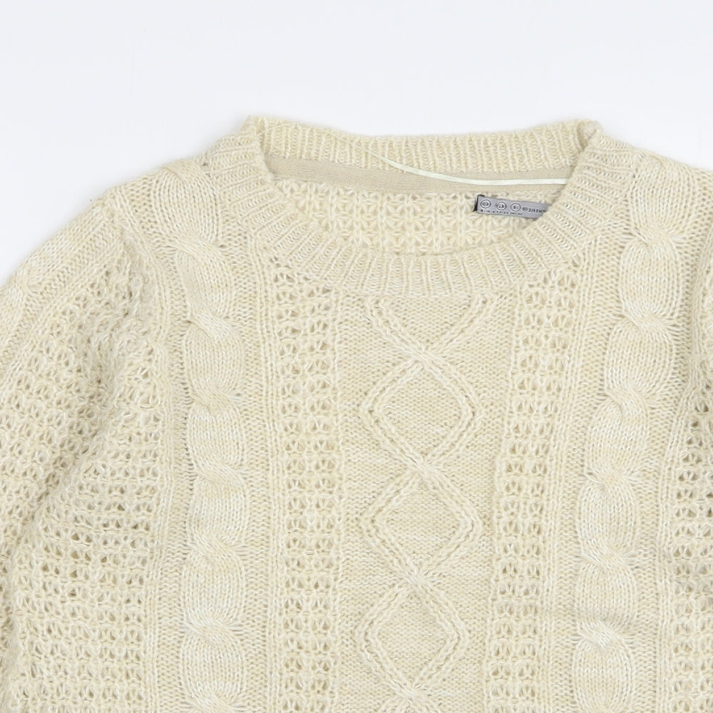 Womens UK Size 14 Atmosphere Beige Pullover Jumper