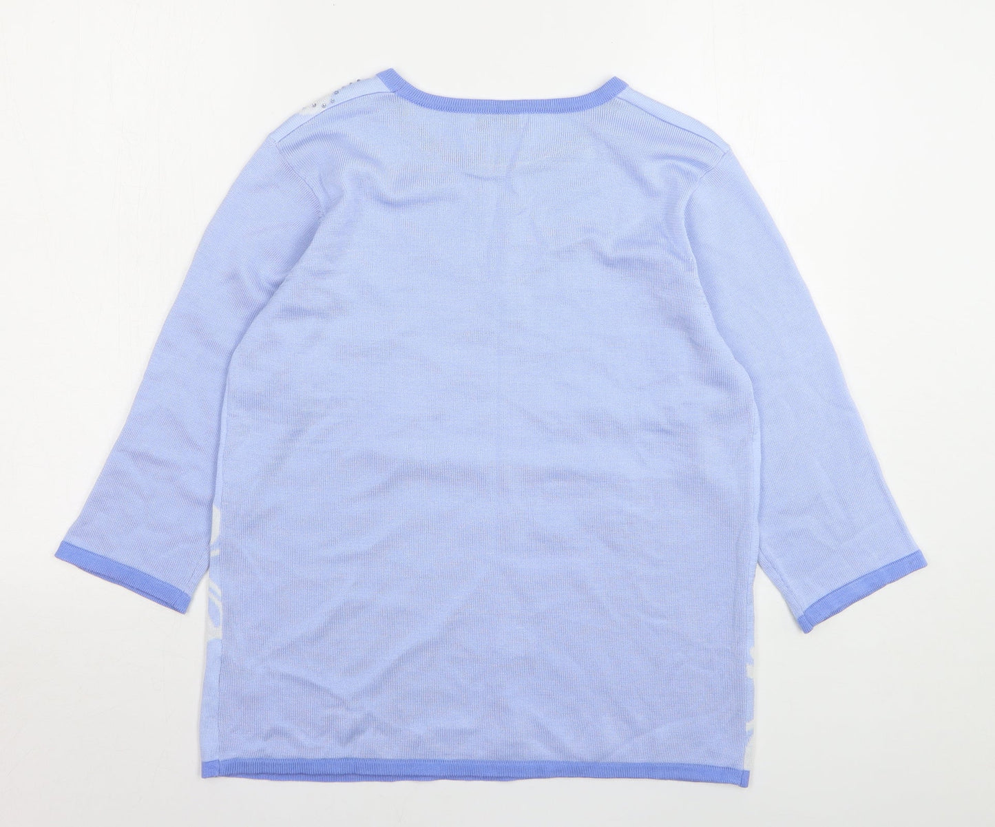 Womens UK Size M Fay Louise Blue Pullover Jumper