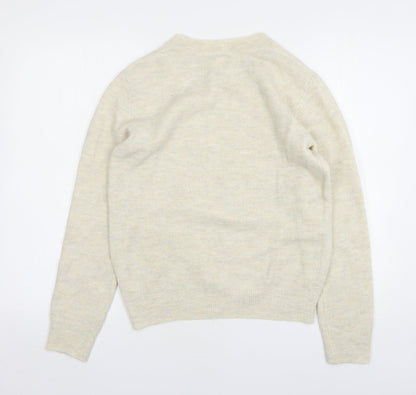 Womens UK Size S H&M Beige Pullover Jumper