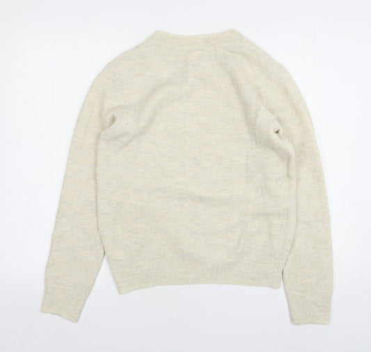 Womens UK Size S H&M Beige Pullover Jumper