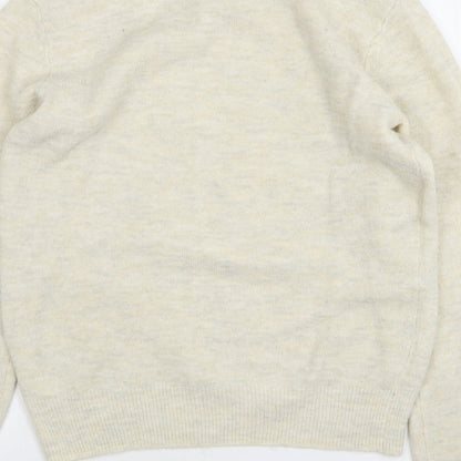 Womens UK Size S H&M Beige Pullover Jumper