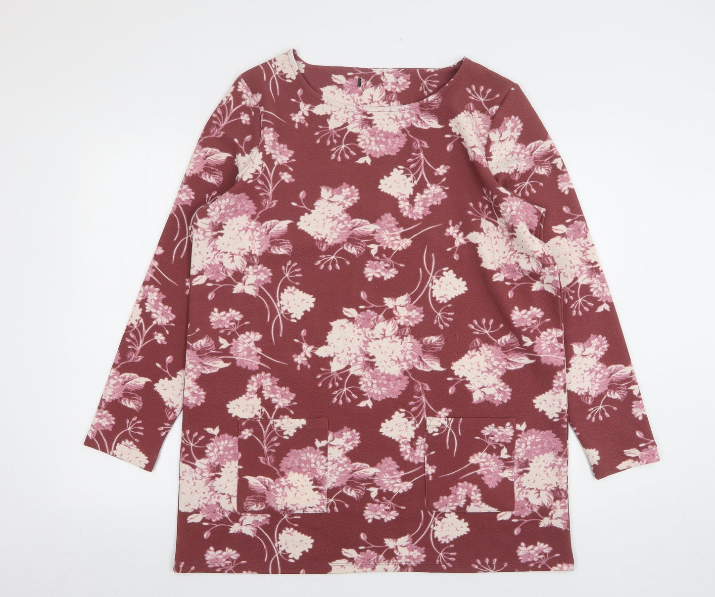 Womens UK Size 14 Preworn Pink Basic Blouse