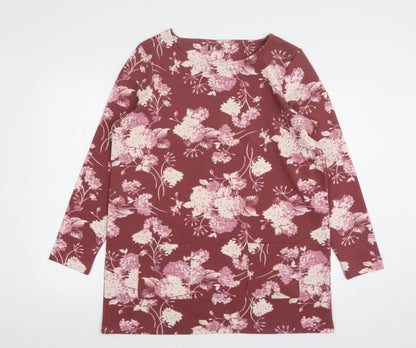 Womens UK Size 14 Preworn Pink Basic Blouse