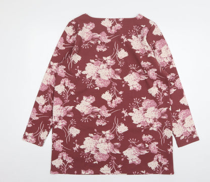 Womens UK Size 14 Preworn Pink Basic Blouse