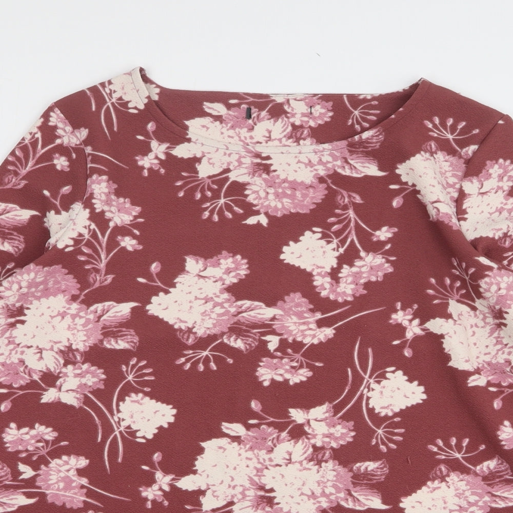 Womens UK Size 14 Preworn Pink Basic Blouse