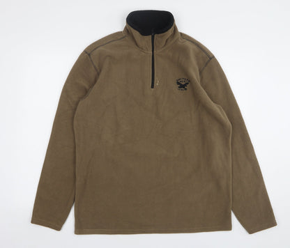 Mens UK Size M Atlas Brown Pullover Sweatshirt