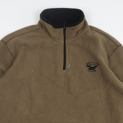 Mens UK Size M Atlas Brown Pullover Sweatshirt