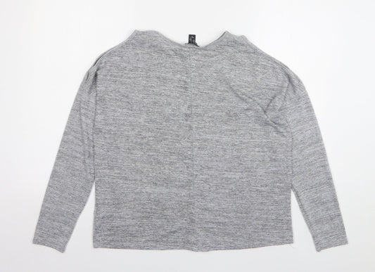 Womens UK Size S New Look Grey Pullover Jumper