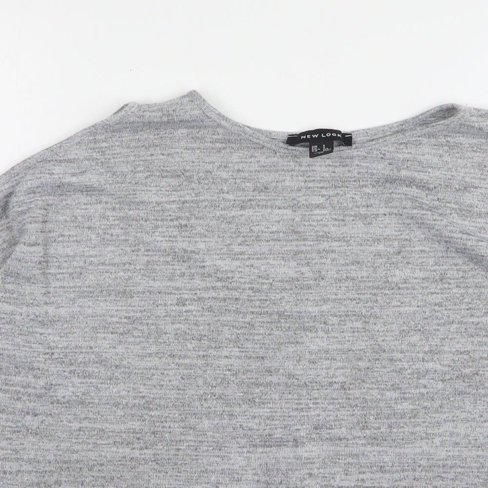 Womens UK Size S New Look Grey Pullover Jumper
