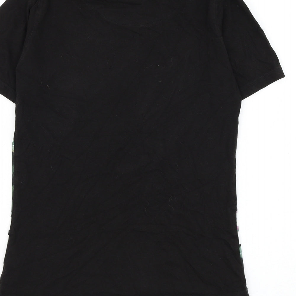 Hersey Boys Black Cotton Basic T-Shirt Size 10-11 Years Round Neck Pullover