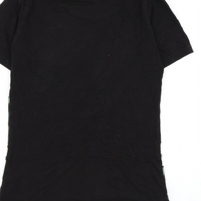 Hersey Boys Black Cotton Basic T-Shirt Size 10-11 Years Round Neck Pullover