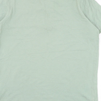 Livergy Mens Green Cotton Polo Size M Collared Pullover - Tropical Club