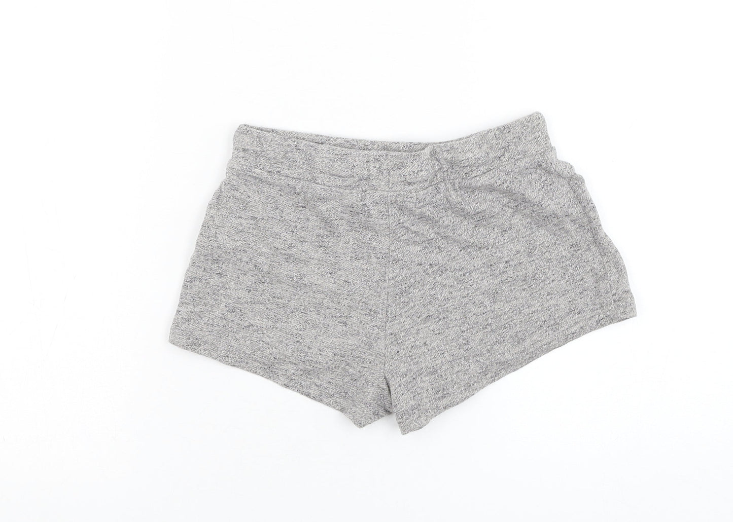 Atmosphere Womens Grey Cotton Sweat Shorts Size 4 L3 in Regular Pull On