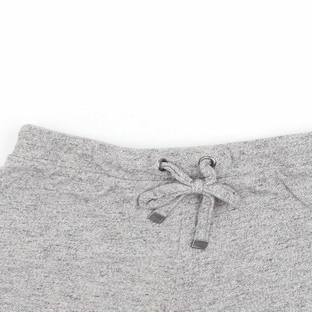 Atmosphere Womens Grey Cotton Sweat Shorts Size 4 L3 in Regular Pull On