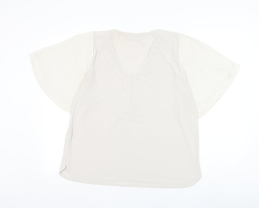 Womens UK Size 16 NEXT Grey Basic Blouse