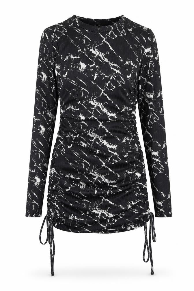 Stylewise Womens Black Polyester Pencil Dress Size S Round Neck Pullover