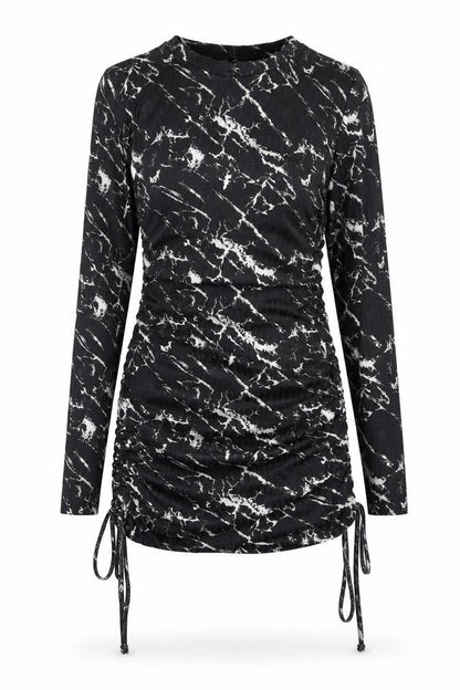 Stylewise Womens Black Polyester Pencil Dress Size S Round Neck Pullover