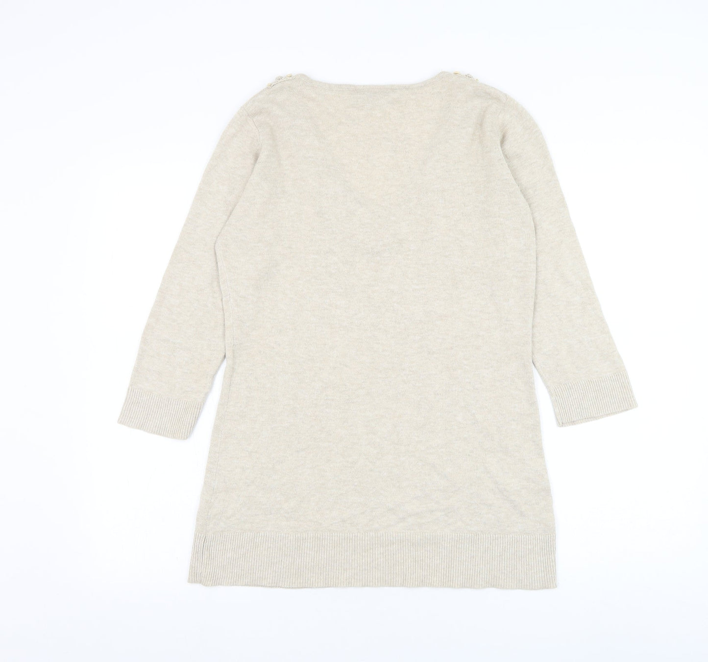 Womens UK Size 12 Principles Beige Pullover Jumper