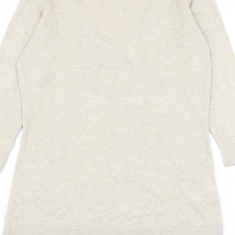 Womens UK Size 12 Principles Beige Pullover Jumper