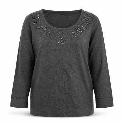 Womens UK Size 12 Marks and Spencer Grey Pullover Jumper
