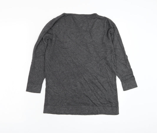 Womens UK Size 12 Marks and Spencer Grey Pullover Jumper