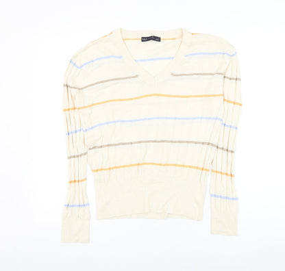 Womens UK Size S Marks and Spencer Beige Pullover Jumper