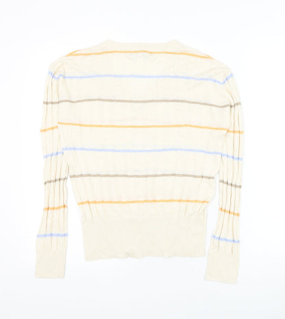 Womens UK Size S Marks and Spencer Beige Pullover Jumper