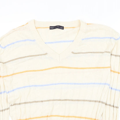 Womens UK Size S Marks and Spencer Beige Pullover Jumper