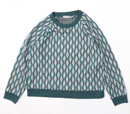 Womens UK Size M Cooperative Multicoloured Pullover Jumper