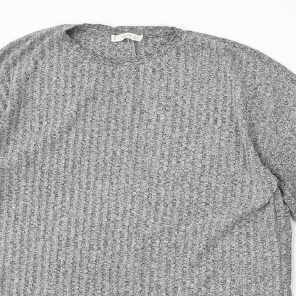 Womens UK Size M Mango Grey Pullover Jumper