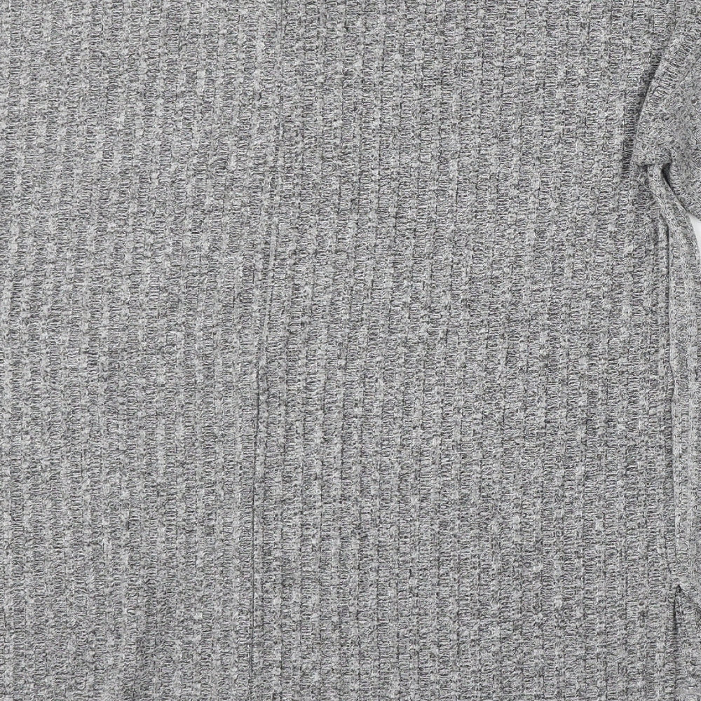 Womens UK Size M Mango Grey Pullover Jumper