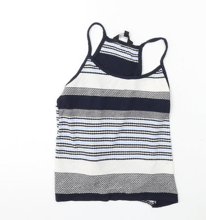 Womens UK Size 10 New Look Blue Camisole Tank