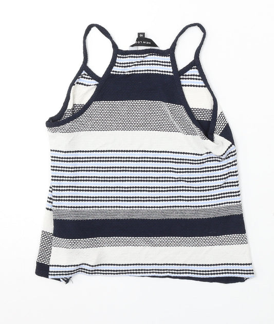 Womens UK Size 10 New Look Blue Camisole Tank
