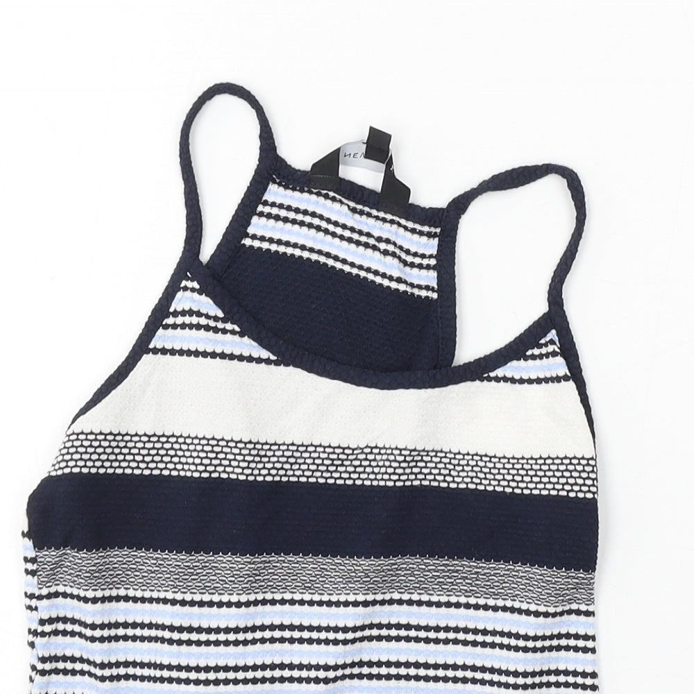 Womens UK Size 10 New Look Blue Camisole Tank