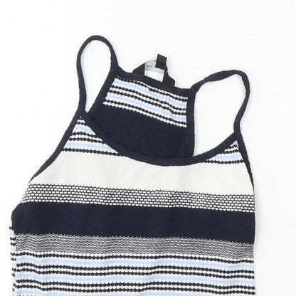 Womens UK Size 10 New Look Blue Camisole Tank